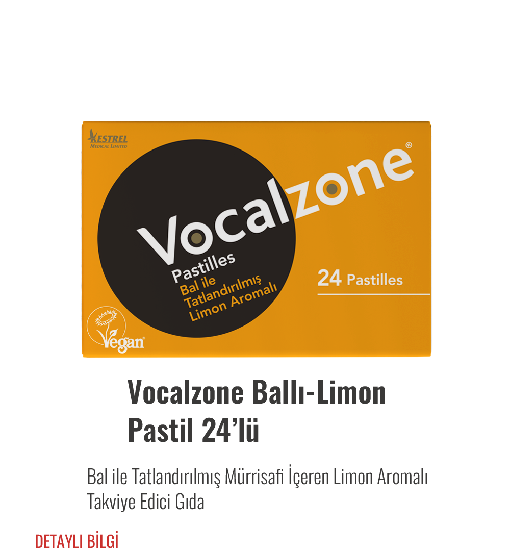 Vocalzone Ballı-Limon Pastil 24'lü